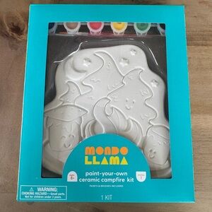 Ceramic Campfire Kit with Paint and Brushes
